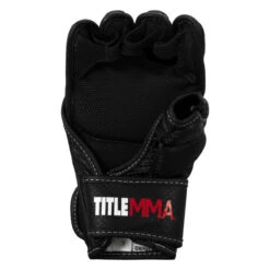 TITLE MMA Command Training Gloves -Cheap Boxing Gear Store xmctg bk wh 004