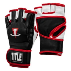 TITLE MMA Conflict Pro Fight Gloves 10 TITLE MMA Conflict Pro Fight Gloves -Cheap Boxing Gear Store xmfg bk wh rd 02