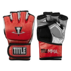 TITLE MMA Menace Metallic Training Gloves 30 TITLE MMA Menace Metallic Training Gloves -Cheap Boxing Gear Store xmmtg rd sv 001 1